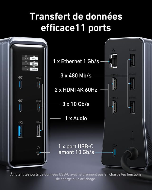 Prime Station d'accueil 160W 14 Ports