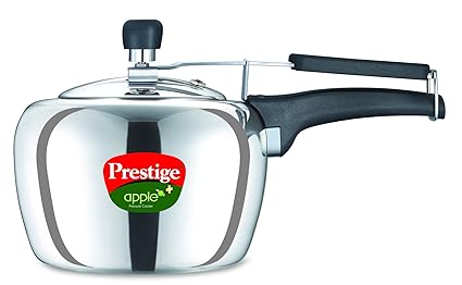 Prestige Apple Plus Induction Base Aluminium Pressure Cooker, 2 Litres
