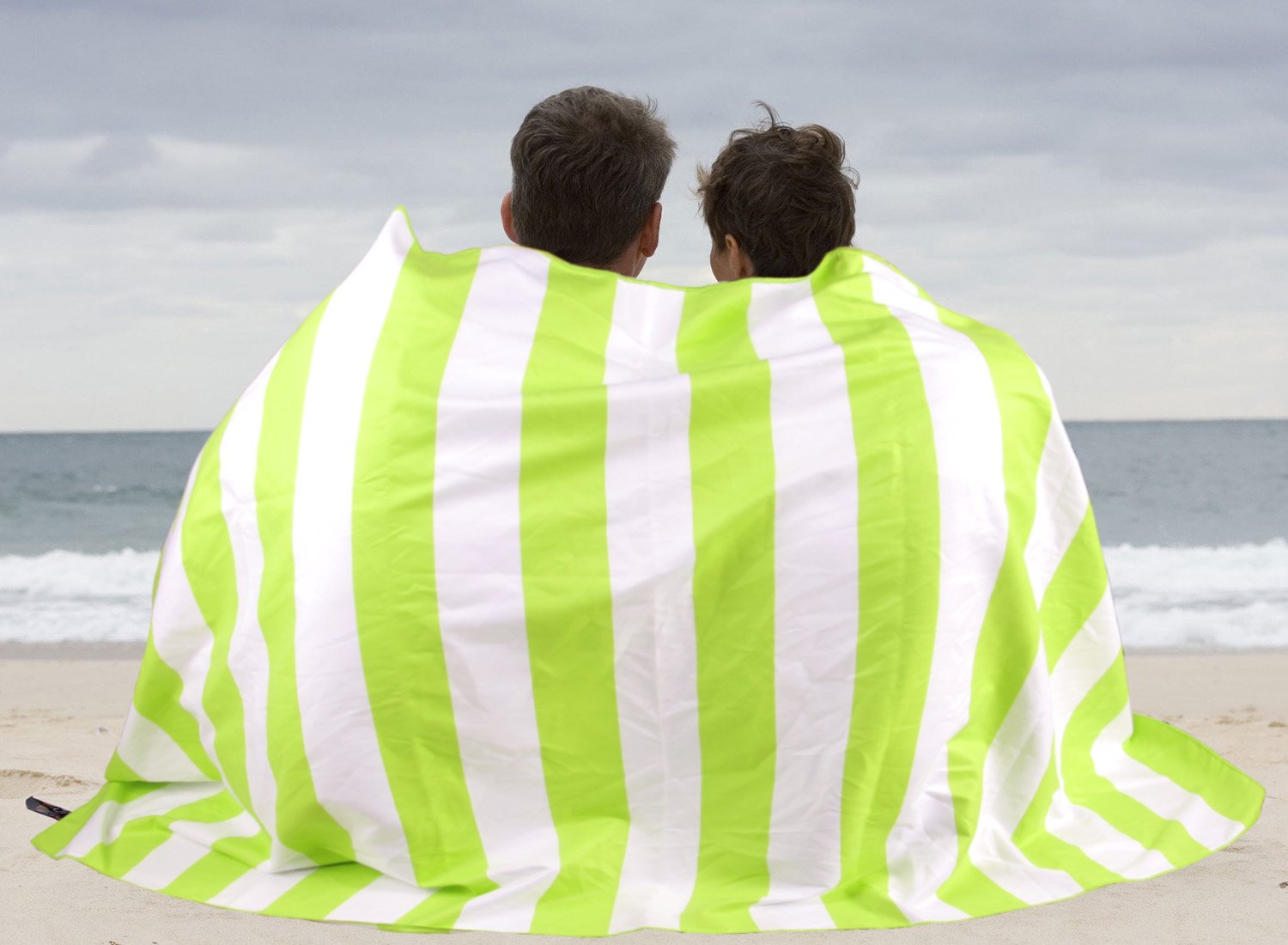 JZY Beach Towel, Microfiber Towel for Swim, Pool, Camping, Outdoors, Sand Free Towel-Lightweight, Quick Dry(Extra Large 70×35, Large 60×30) (Green, Large)