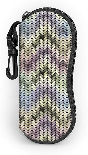 Amazon メガネケース 眼鏡ケース セーターニットメランジュ効果 眼鏡入れ 超軽量 擦り傷防止 サングラスケース おしゃれ 小物入れ 持ち運び便利 ファスナー式 めがねケース 通勤 通学 メンズ レディース ショルダーバッグ