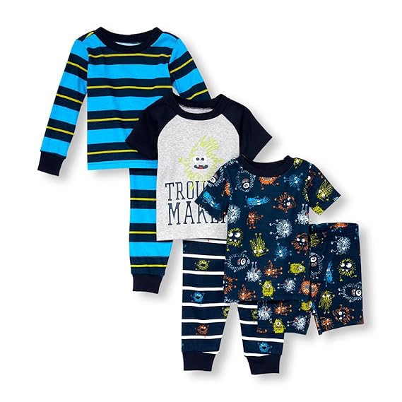 The Children's Place Baby Boys 6 Piece Sleepwear Bundle Amazon.in