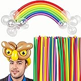 Koogel 400 PCS 260 Long Balloons, Assorted Color