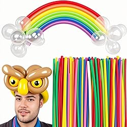 Koogel 400 PCS 260 Long Balloons, Assorted Color
