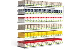 RIYIFANRONG 10 Pack Automatic Cigarette Pusher Tray Tobacco Display Stand Rack, Supermarket Cabinet Matchbook Divider Display Case, Decorative Transparent Floating Shelf