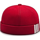 Glamorstar Dome Brimless Hats for Women Men Sailor Docker Beanie Cap Hip Hop Hats