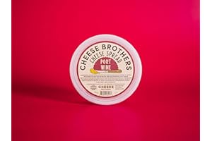 CHEESE BROTHERS INC Cheese Bros. | Port Wine Cheese Spread | Crafted in Wisconsin | 6 PACK | 8 Ounces Each Pack