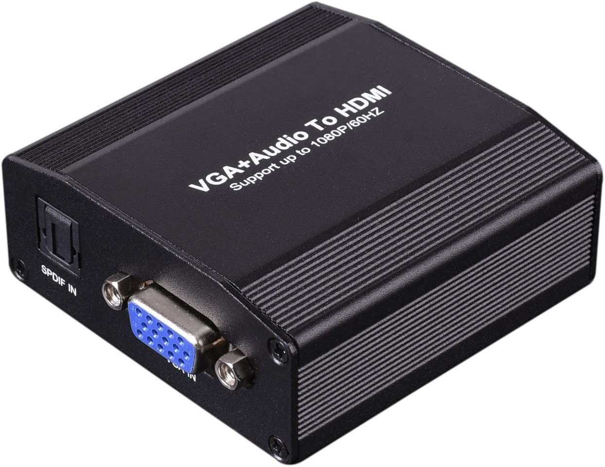 MNXO VGA Female to HDMI Female Adapter Converter Supports SPDIF and 1080P