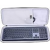 LTGEM Case Compatible with Logitech MX Keys S/MX Mechanical Wireless Keyboard, Office Travel Carrying Storage Bag - Black(Case Only)
