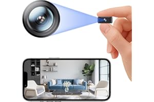 HOWKOW Mini Wireless Security Camera 1080P HD Magnetic WiFi Micro Nanny Cam Camera with Motion Detection Small Smart Cameras Clear Night Vision & Cloud/SD Storage for Home Pet Baby Office (Indoor/Outdoor)