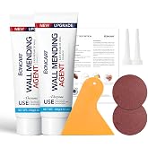 Drywall Repair Kit, 2-Pack Wall Mending Agent, Wall Spackle with Tools | Includes Scraper and Sandpaper. For Wall Surface Hole Fill, Quick And Easy Solution.