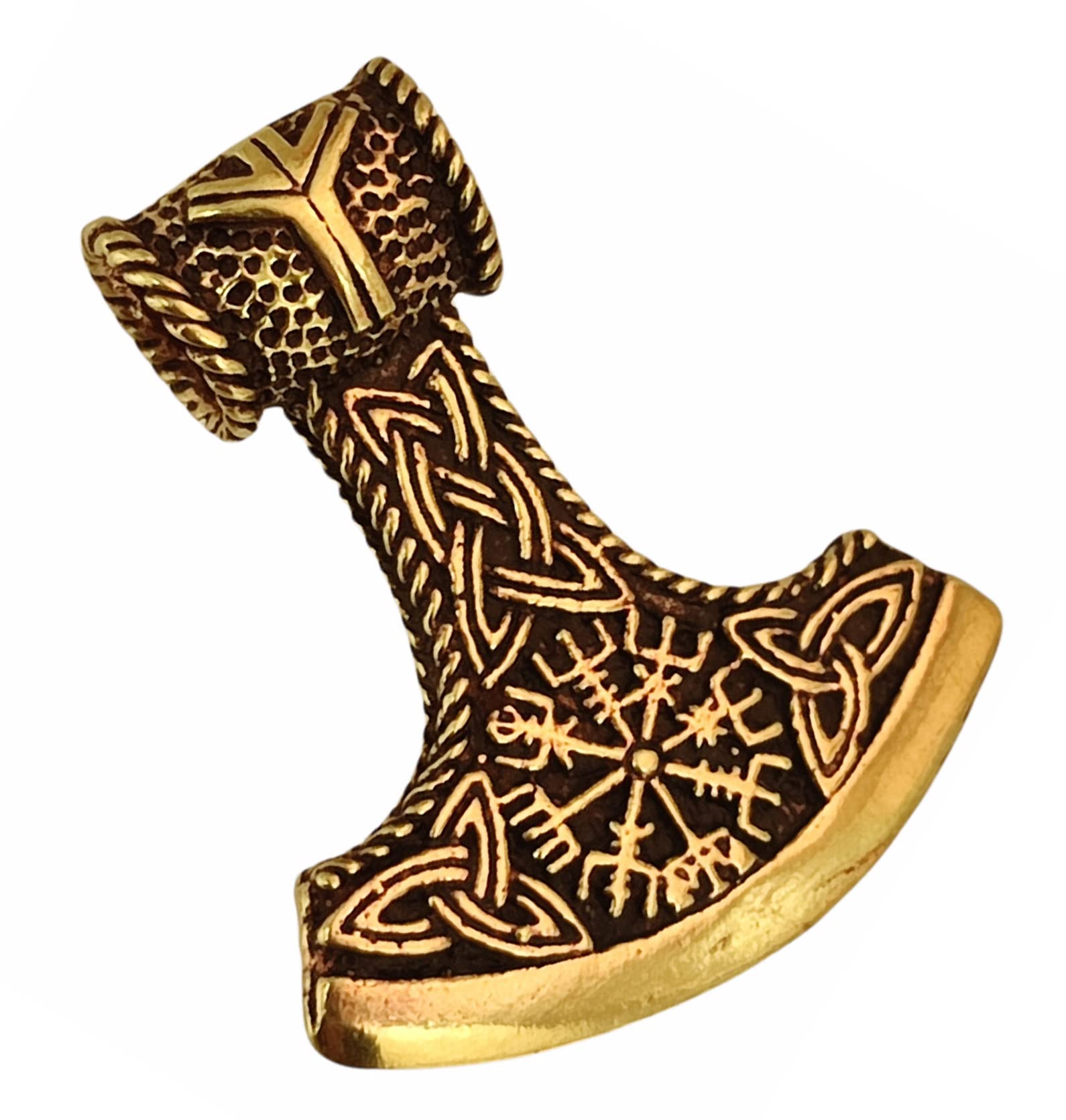 Kiss of Leather Thor's Hammer Pendant Bronze No. 149