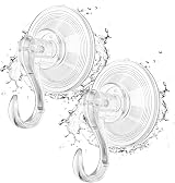 WLLHYF Suction Cup Hook Heavy-Duty Clear 2 Pack 11 lb 5 kg view 8