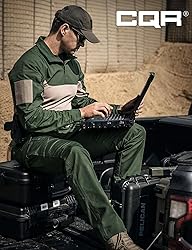 CQR Men's Tactical Pants, Water Resistant Ripstop