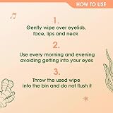 Simple Protect N Glow Instant Glow Biodegradable Wipes Sensitive Skin 20pk view 5