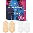 pbuu Nipple Covers for Men,100Pcs(50Pairs) or 160Pcs(80Pairs) Mens Nipple Covers,Anti-Chafing Running Nipple Covers Men