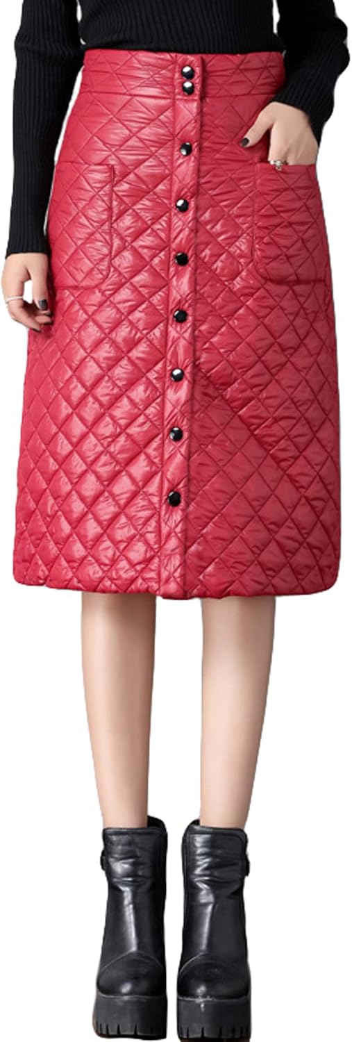 gguhhu-womens-basic-button-down-high-waist-pocketed-plaid-quilted-midi