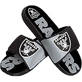 FOCO mens NFL Team Logo Athletic Sport Shower Flip Flop Sandals Gel Slides