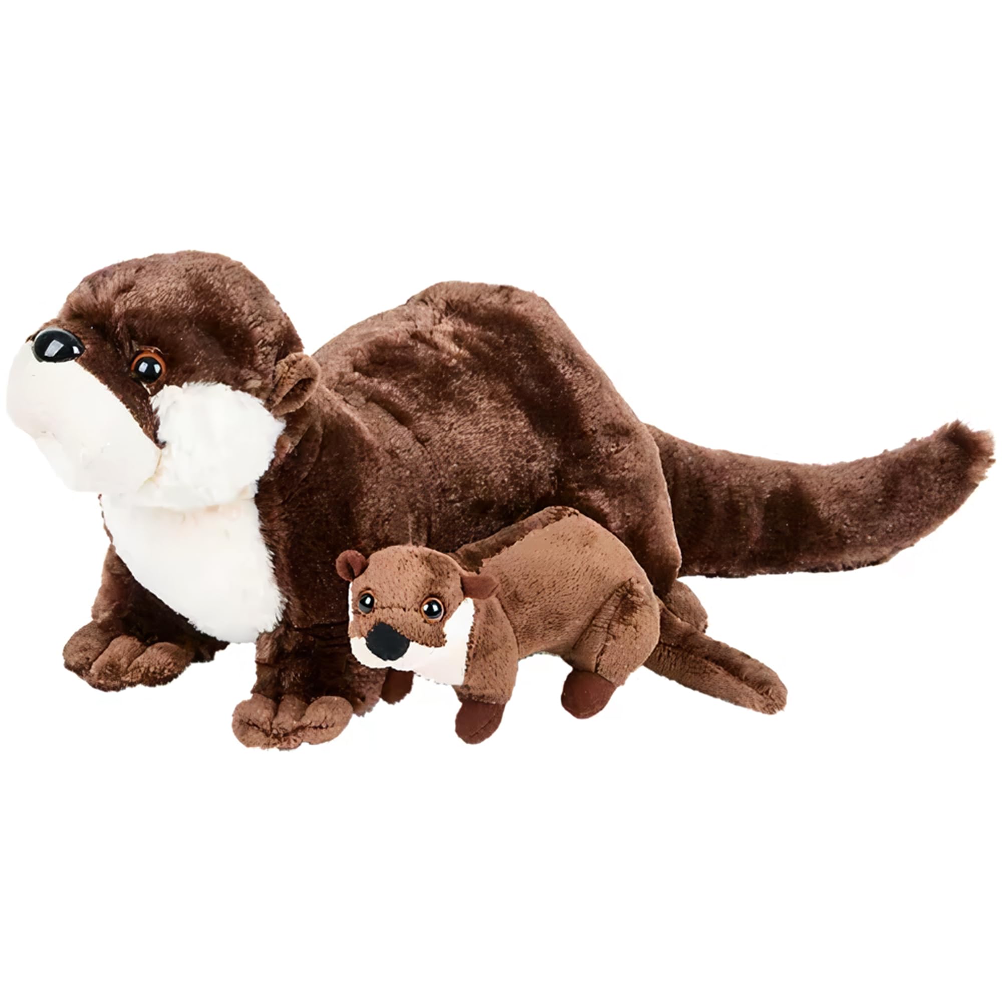 Photo 1 of Rhode Island Novelty Adventure Planet Birth of Life River Otter with Baby Plush Toy 12.5" Long Without Tail