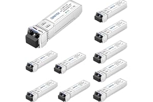 QINIYEK 10GBase-LR SFP+ Transceiver, 10G Singlemode SFP+ Duplex LC Module,Compatible for Cisco SFP-10G-LR, Ubiquiti UF-SM-10G