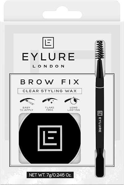 Eylure Brow Fix Clear Styling Wax Long Lasting Flake Free Holder Applicator