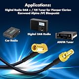Eightwood SMB DAB Antenna Extension Cable RG174 8.2ft 2.5m for Blaupunkt view 5