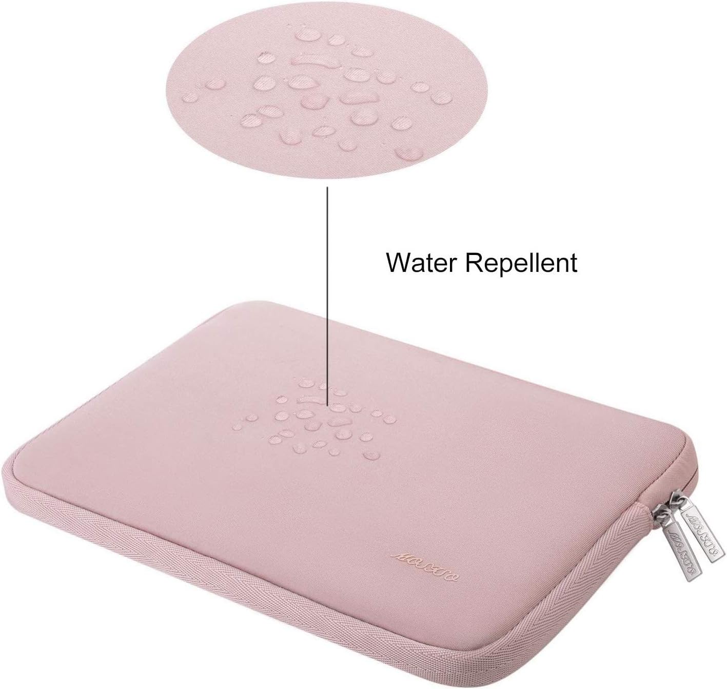 MOSISO Laptop Sleeve Compatible with 13-13.3 inch MacBook Pro, MacBook Air, Notebook Computer, Water Repellent Neoprene Bag with Small Case, Baby Pink: Computers & Accessories
