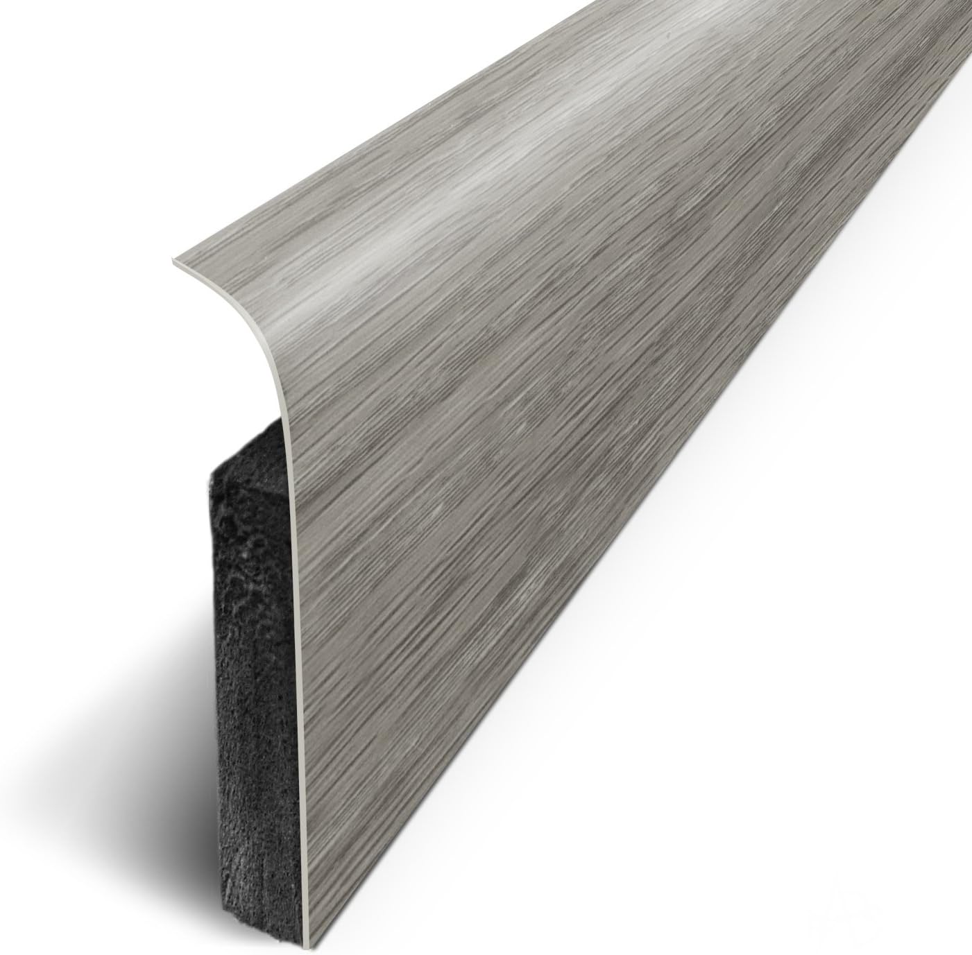 3M Pack of 5 Adhesive Skirting Boards, 120 x 70 cm, Grey, D180517D