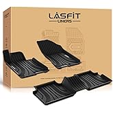 LASFIT Floor Mats Fits for Hyundai Sonata 2020-2026 (Only for FWD & Gas) & Kia K5 2021-2025 (Only for FWD) Custom Fit TPE All Weather Floor Liners Car Mats Accessories, Black