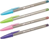 BIC Cristal Fun 1.6mm Purple Pens Pack of 20 Biros Wide Point view 4