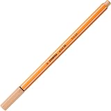 STABILO point 88 Fineliner Pack of 10 Beige 0.4 mm Metal Cased Tip view 2