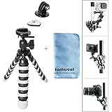 Fantaseal DSLR Camera + Action Cam Mini Tripod 2-in-1 Flexible Stand Tripod for GoPro Sony Garmin Virb XE SJCAM Xiaomi Yi Tripod Table Desk Tripod Travel Portable Universal Tripod Video Tripod