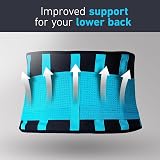 Clever Yellow Premium Back Support Belt Lumbar Brace L view 3