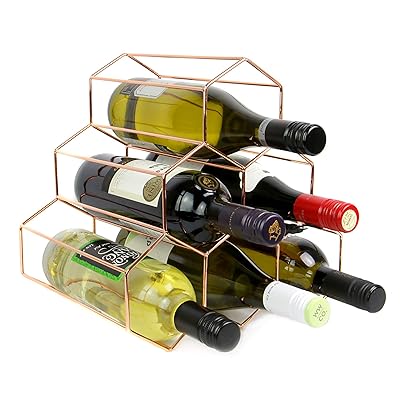 Modern Hexagon Wine Rack Rose Gold Bottles Uganda Ubuy