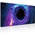 Mysterious Black Hole Cool Technology Style Mouse Pad Gaming, Superior Smooth Fabric & Non-Slip Base for Excellent Maneuverability & Maximum Stability, 35.4 x 15.7in XXX-Large Gaming Mouse Pad