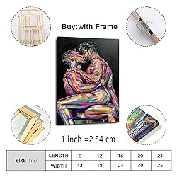 SDFWEFF Abstract Sexy Man Hot Muscle Gay Poster Gay