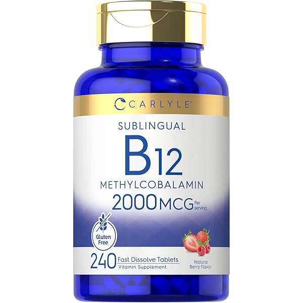 Amazon.com: Carlyle B12 Vitamin 3000 mcg | 180 Tablets