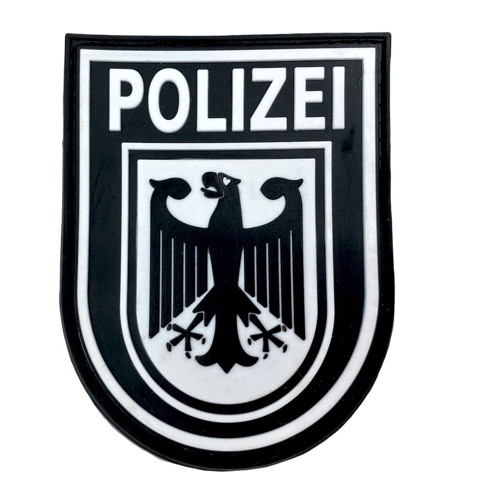 German Eagle Black Subdued Tactical Airsoft Paintball PVC Morale Patch