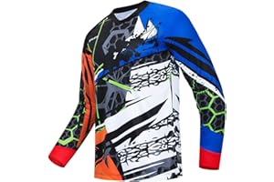 Hotlion Cycling Jersey Men Long Sleeve MTB Motocross Shirt Off-Road Racewear