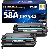 58A CF258A Toner Cartridge Black for HP 58X M404n M404dn M428fdw 2 Pack Compatible Replacement for HP 58A CF258A CF258X for LaserJet Pro MFP M428fdn M428dw M404 M428 M404dw Printer Ink with Chip