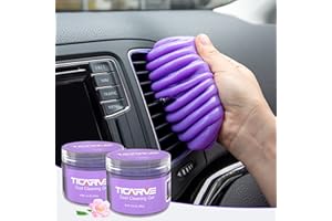 TICARVE 2Pack Cleaning Gel for Car Putty Car Vent Cleaner Cleaning Putty Gel Auto Tools Car Interior Cleaner Dust Mud for Cars and Keyboard Cleaner Slime Purple (320g/11.2oz)