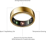 Oura Gen3 Horizon Smart Ring Gold Size 13 Sleep Heart Rate Fitness Tracking view 9