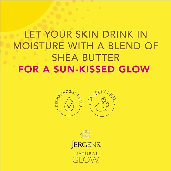 JERGENS NATURAL GLOW IN SHOWER LOTION, SELF TANNER FOR FAIR TO MEDIUM SKIN TONE, SUNLESS TANNING WET SKIN LOTION FOR GRADUAL, FLAWLESS COLOR, 7.5 OUNCE (PACKAGING MAY VARY)