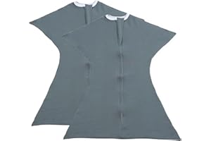 SleepingBaby Zipadee-Zip Transition Swaddle - Baby Swaddling Blanket with Zipper Convenience - Roomy Baby Wearable Blanket for Easy Diaper Changes - Classic Grey, X-Large (2T-3T) - 2 Pack