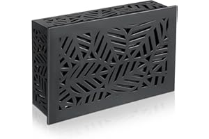 Saillong Doorbell Chime Cover Box Only, Upgrade Thickness Wooden Doorbell Cover Plate Inside House, Decorative Door Bell Box for Indoor/outdoor Home Wall, Easy to Install(Black)