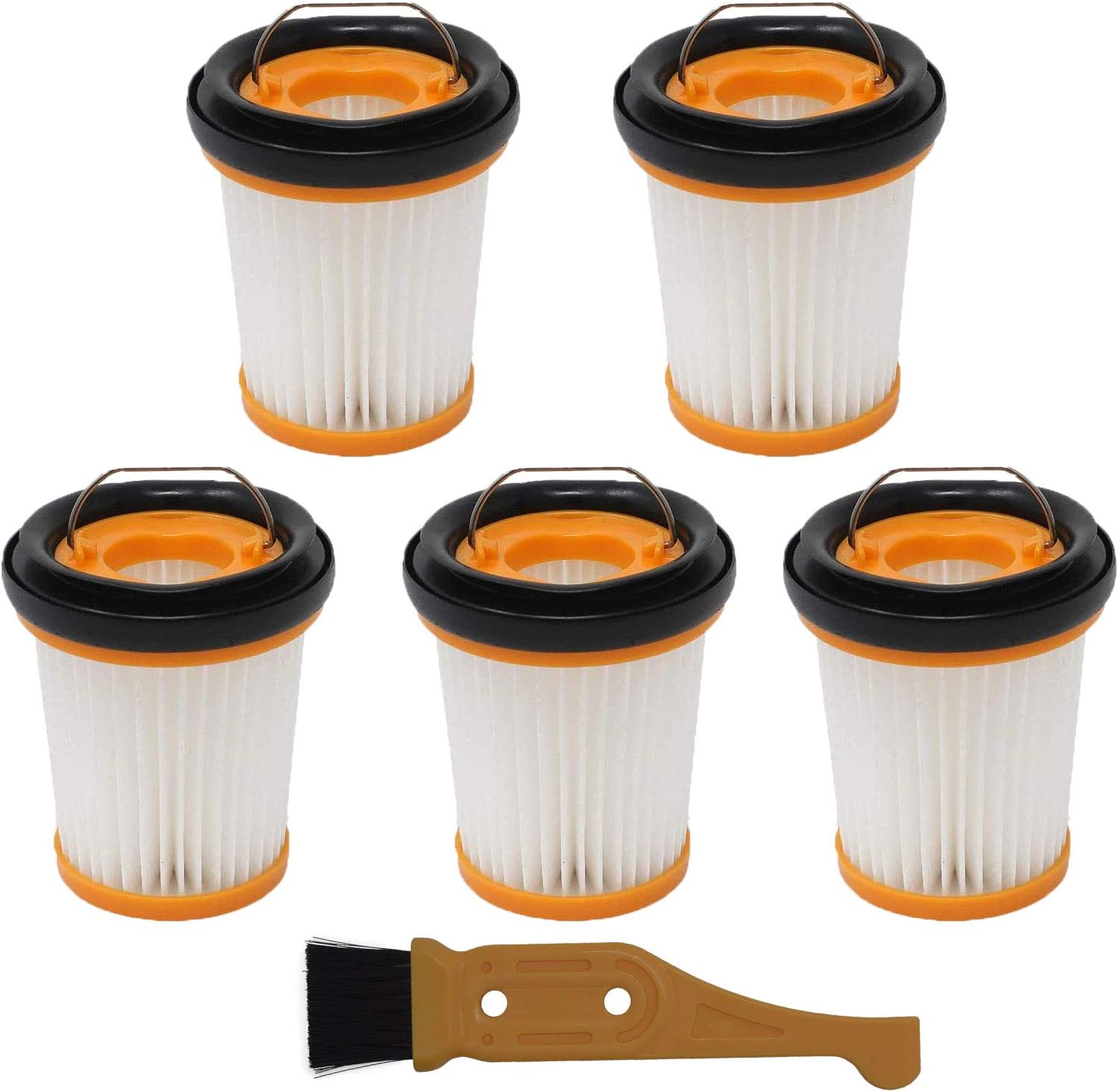 5 Pack Replacement Fabric Vacuum Filter for Shark ION W1 WV200UK WV251UK Cordless Handheld Vacuum WV201, WV205