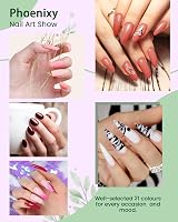 Phoenixy Gel Nail Polish 21 Colors Set with Base Top Matte 8ml view 4