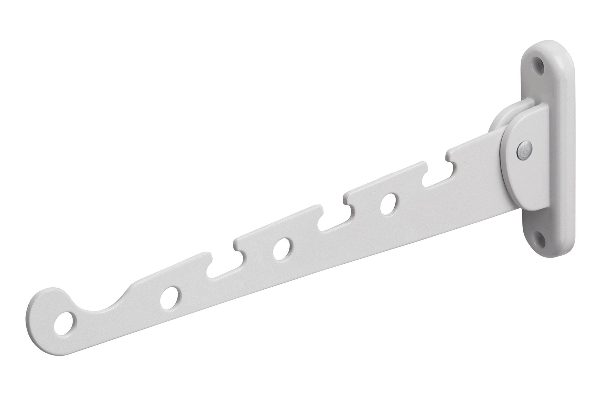 Metafranc clothes fan white - 290 x 30 mm - 20 kg load capacity - sturdy material - space-saving folding function/clothes rail/wall hook/folding hook/hanging device/0250037 — image 1