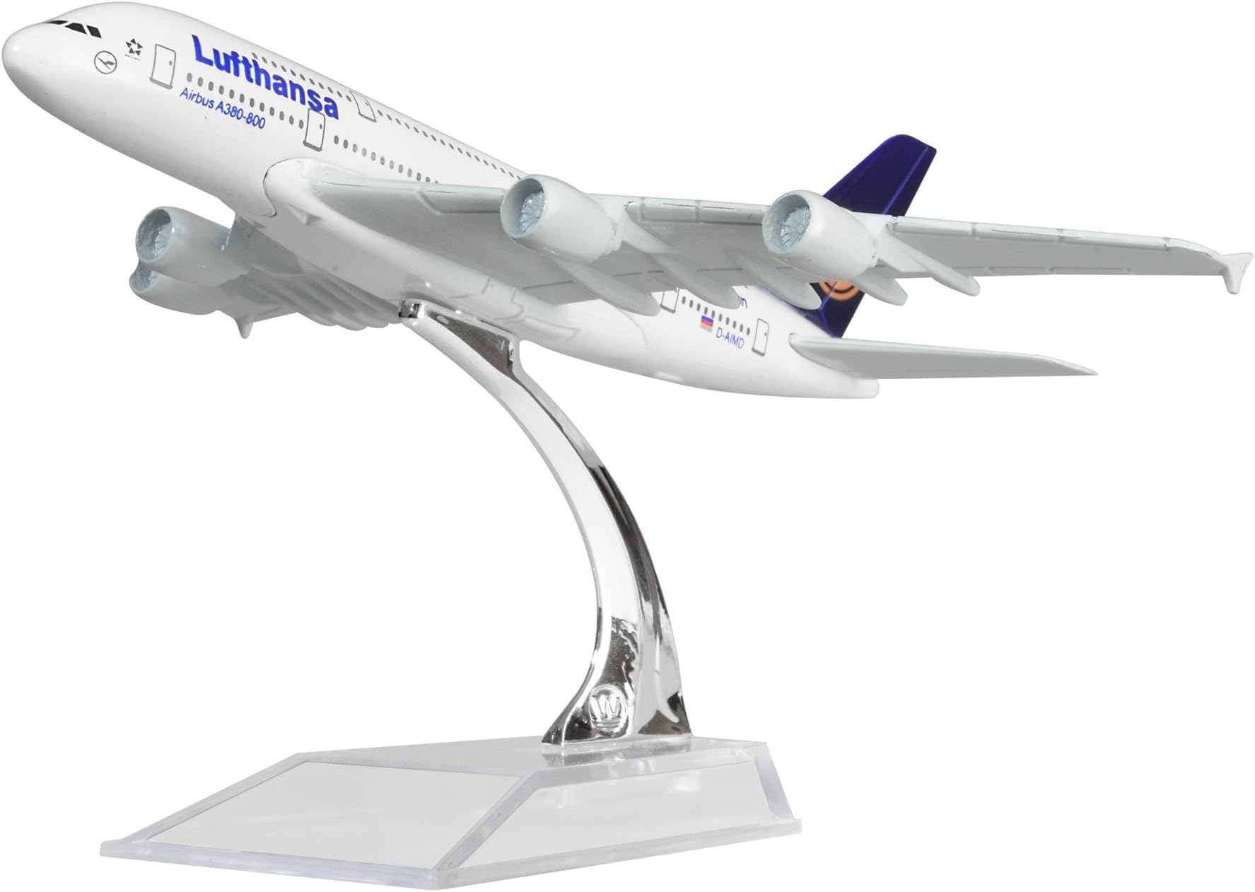 Diecast Airplane 1:400 German Lufthansa Airbus 380 Metal （16cm） Plane Model Office Decoration or Gift by LESES