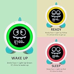 Kids Alarm Clock, Toddler Sleep Training Clock with
