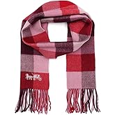 COACH womens Multicolored Check Muffler